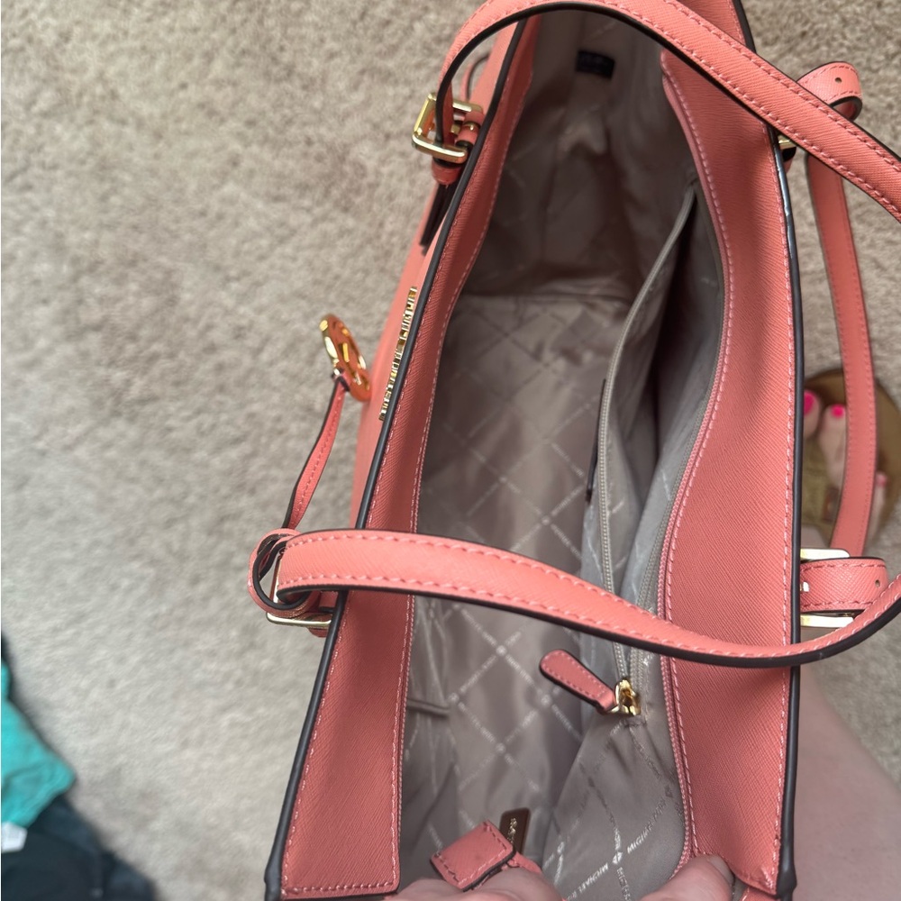 Michael Kors Jet Set Travel Tote – Coral – Brand New, Never Used - Picture 4 of 6